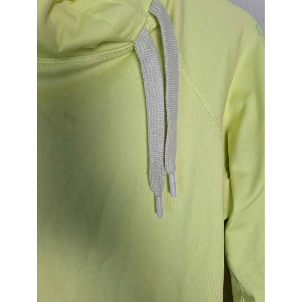 Nike Pro Dri-FIT Cowl Neck Long Sleeve Training Top Neon Lime Yellow 485381-333